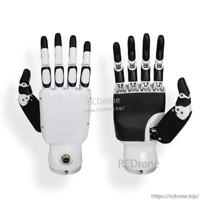 Inspire Robots RH56DFX Dexterous Robot Hand, The Inspire Robots RH56DFX is a dexterous hand with 6 degrees of freedom, 12 joints, 30N grip strength, RS485 communication, and includes force and tactile sensors.