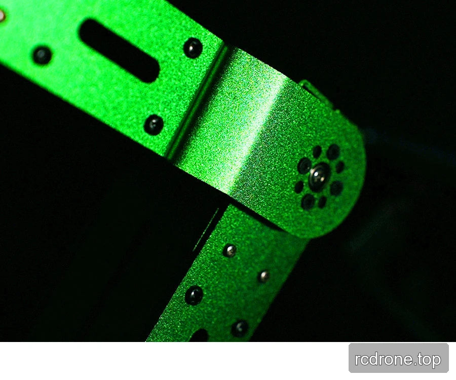 Anodized aluminum frame detail.