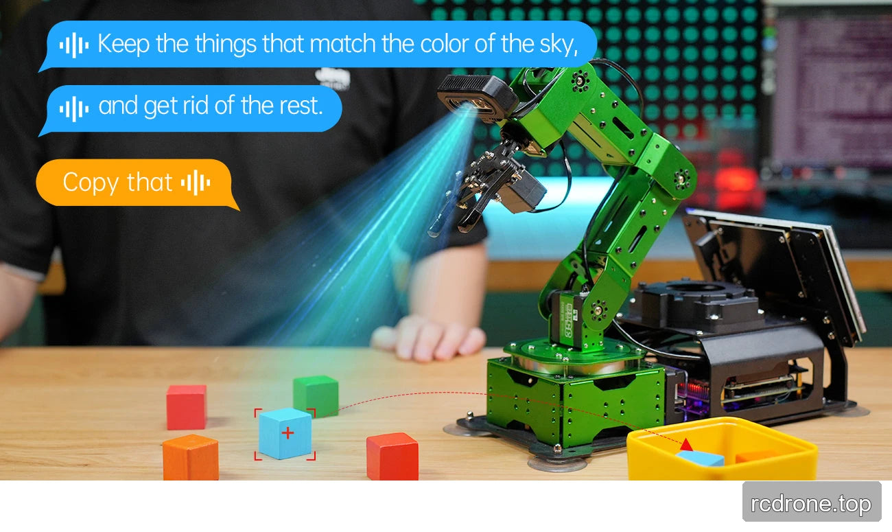 Ultimate Kit voice-guided color-sorting example.