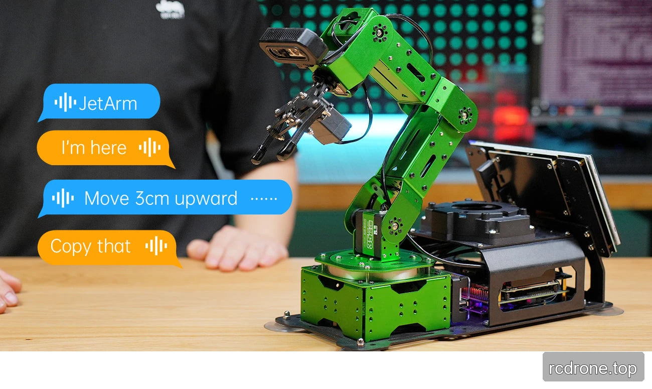 Ultimate Kit voice-control demonstration with a configured Jetson controller and AI services.