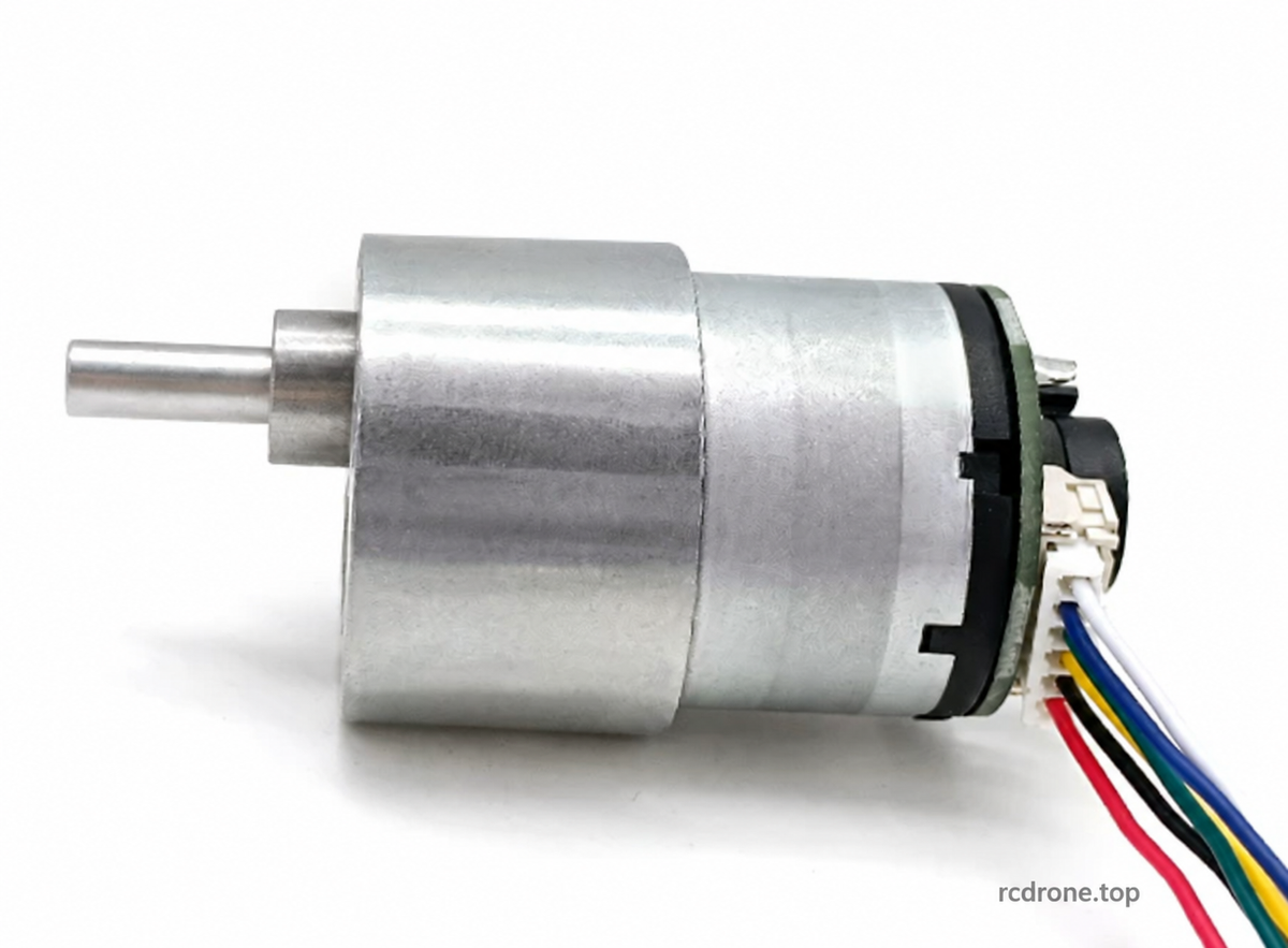 JGB37-520 encoder motor, side view