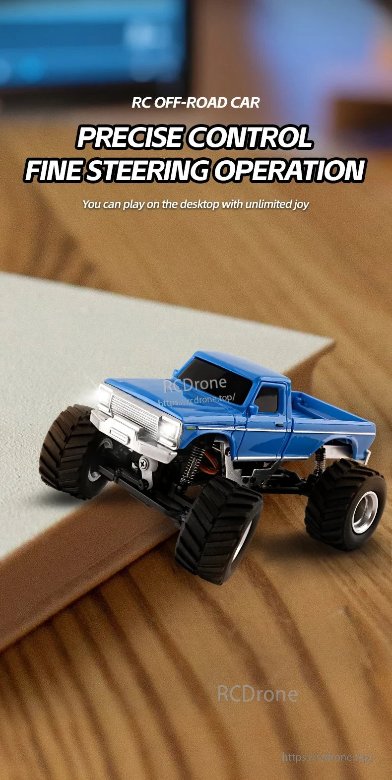 JIKEFUN 1/36 RC Crawler Car, Precise control fin steering operation for off-road RC car enjoyment