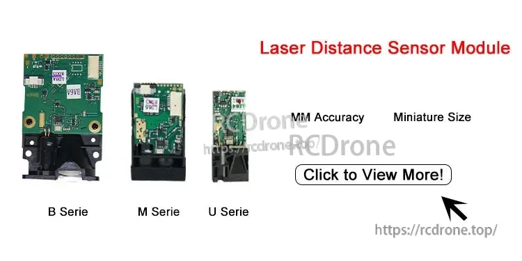 JRT M88B 40m Laser Distance Sensor, Miniature laser distance sensor modules (B, M, U Series) offer millimeter accuracy. Compact design for precise measurements. Click for details.