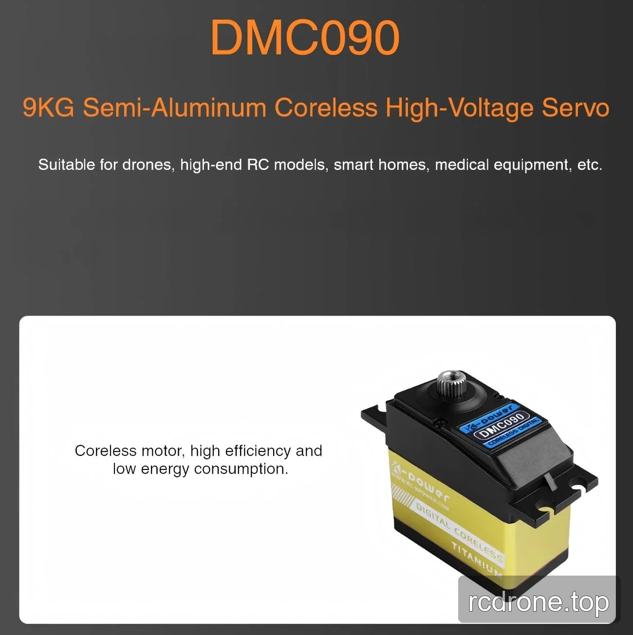 DMC090 semi-aluminum servo overview and application panel