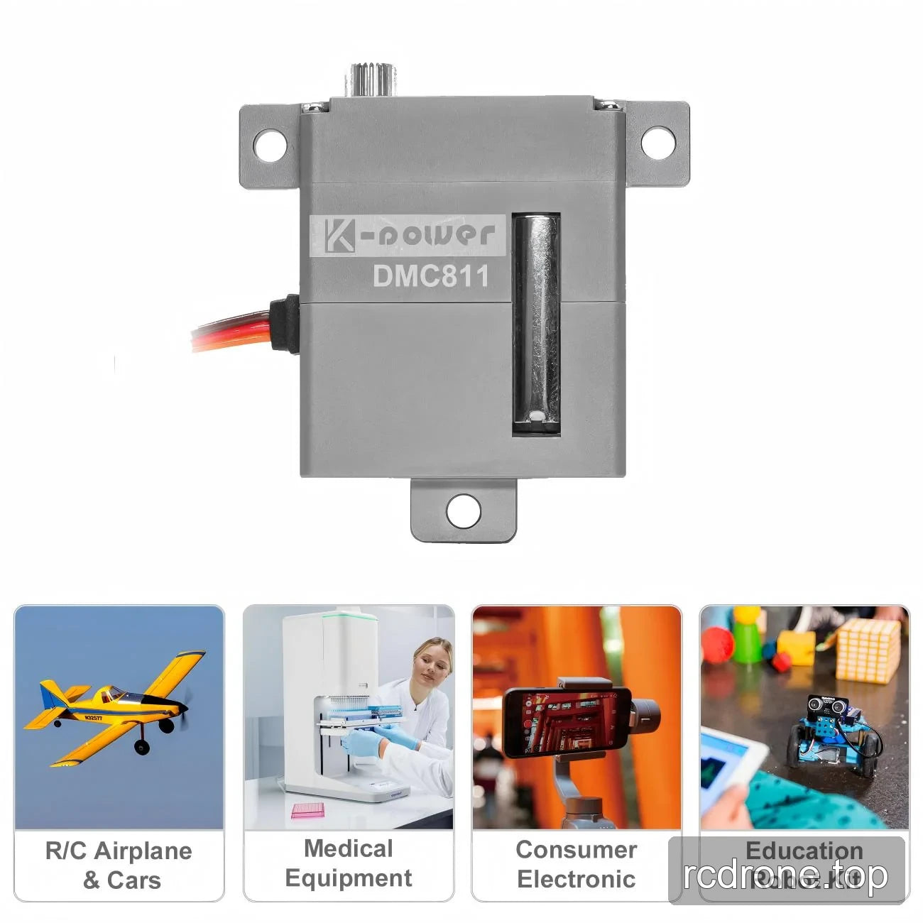 Kpower DMC811 servo with RC, medical equipment, consumer electronics and educational robot application labels
