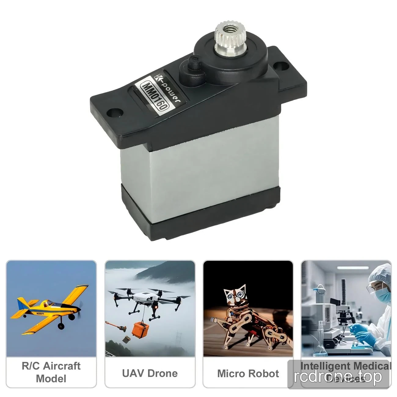 MM0160 application panel for RC aircraft, UAVs, micro robots and medical devices