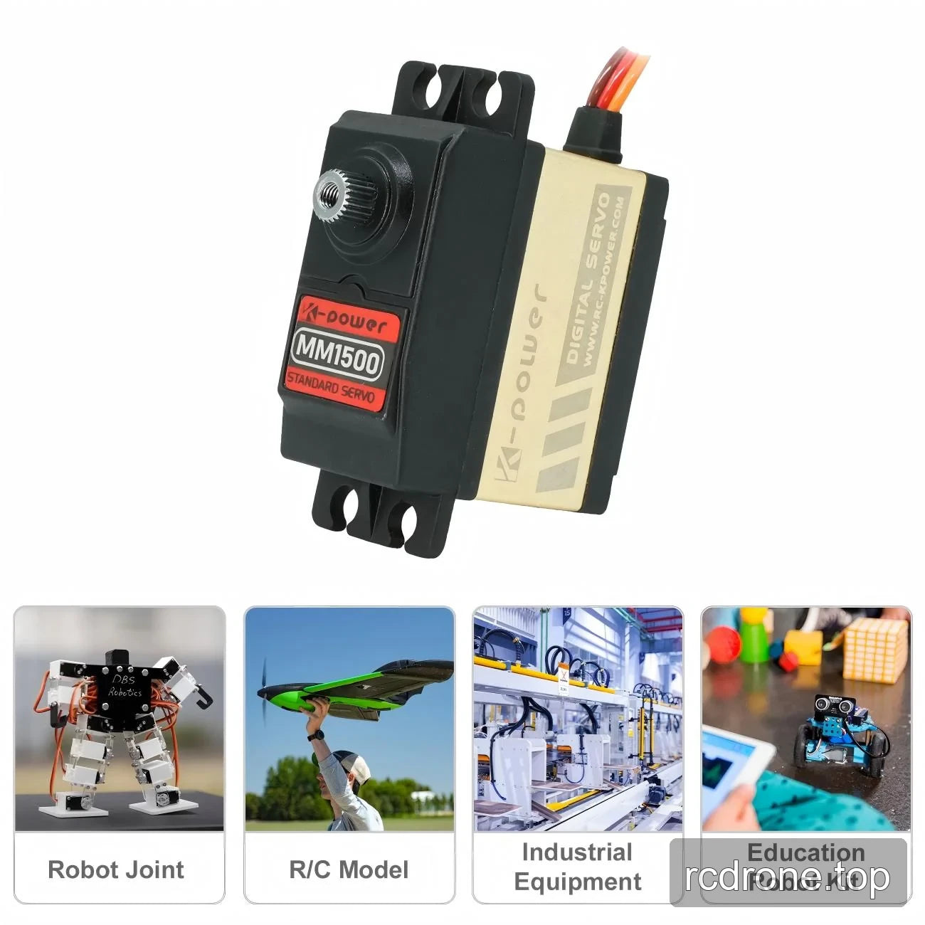 MM1500 servo with robot-joint, RC model, industrial and educational application panels