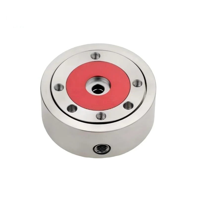 Kunwei HPS74 sensor with a silver cylindrical body, red top ring, central opening, mounting holes, and side connector.
