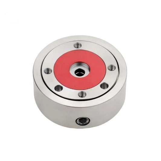 Kunwei HPS74 sensor with a silver cylindrical body, red top ring, central opening, mounting holes, and side connector.