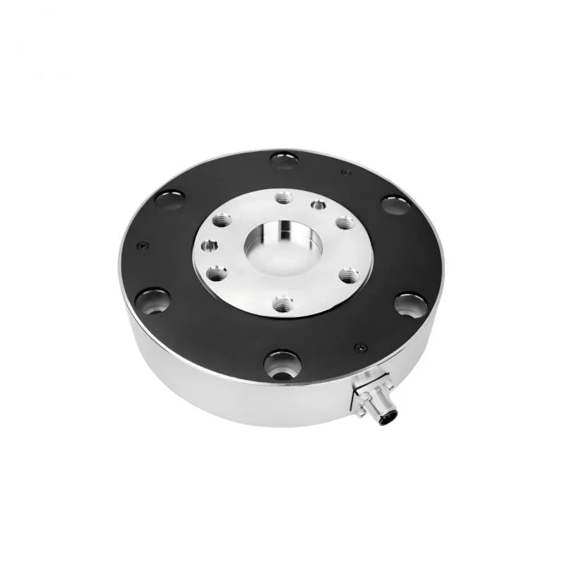 Kunwei KWR168 sensor shown at an angle with a black top plate, silver central opening, mounting holes, and side connector.