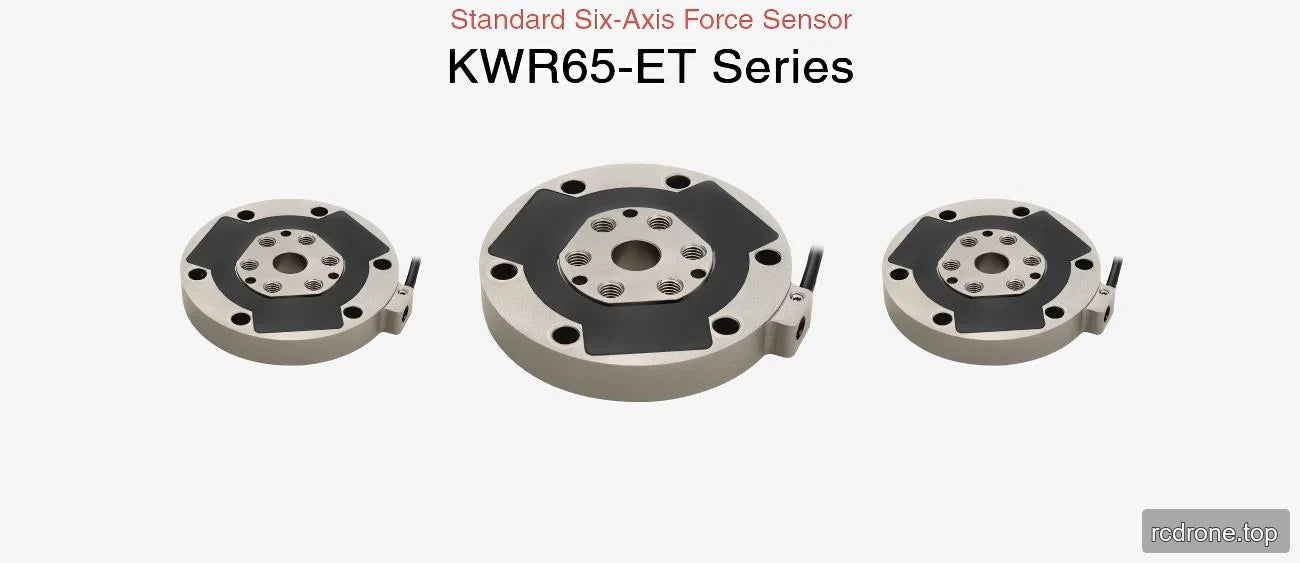 KWR65-ET series circular sensors with mounting holes and side cable exits
