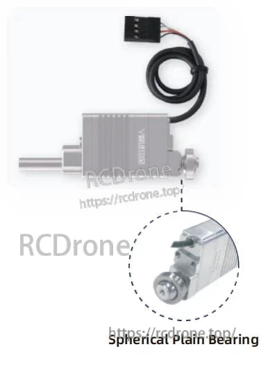 LASF16 Linear Servo Actuator, LASF series integrates a force sensor for real-time force detection and closed-loop feedback, distinct from the LAS series.