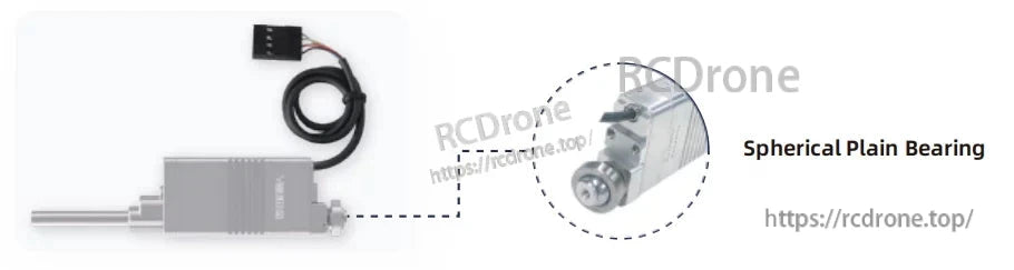 LASF30 Servo Actuator, The Inspire Robots LASF30 Series Micro Linear Servo Actuator is a compact, lightweight precision actuator with a 30mm stroke.
