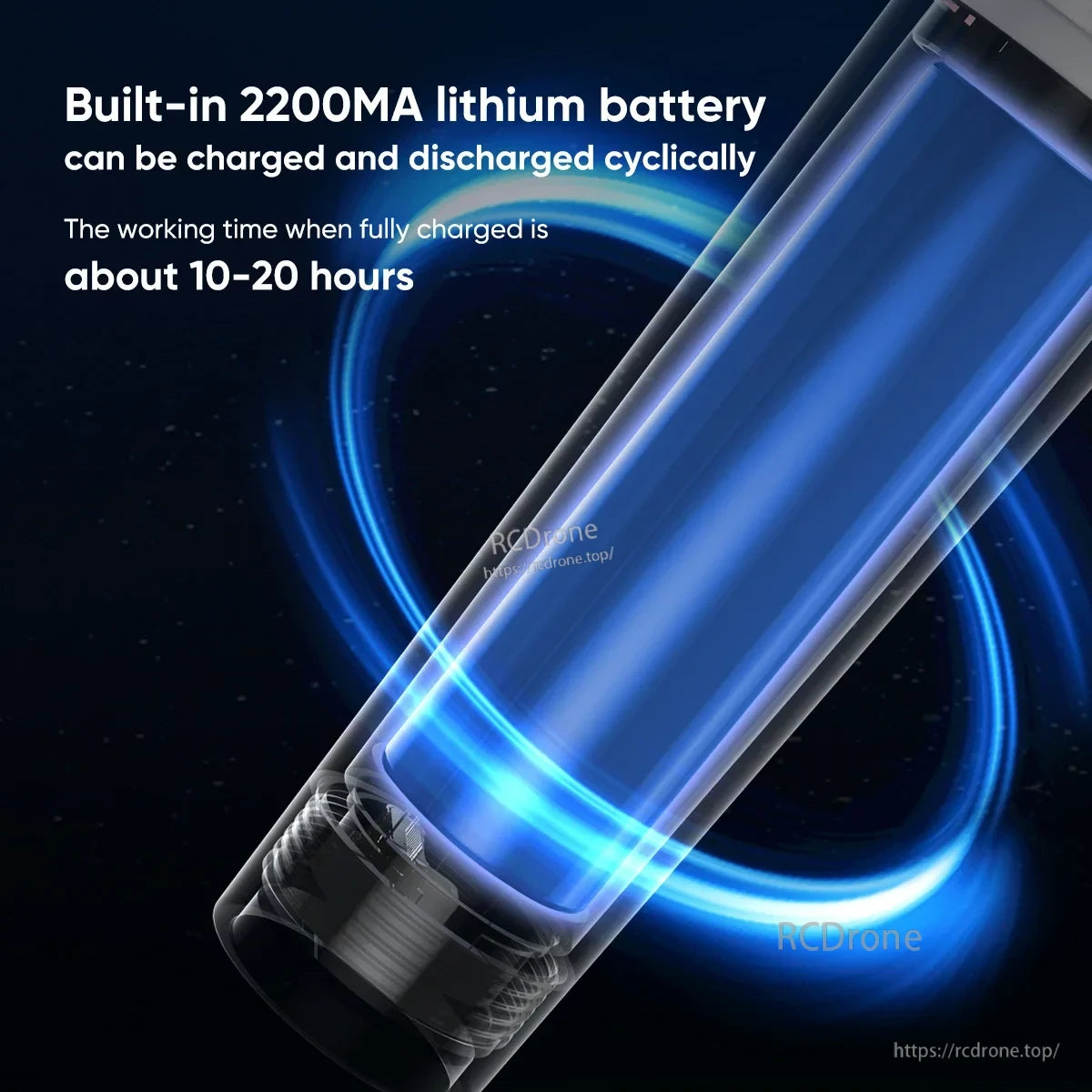 LED Boat Light, 2200MA battery, 10-20 hours runtime