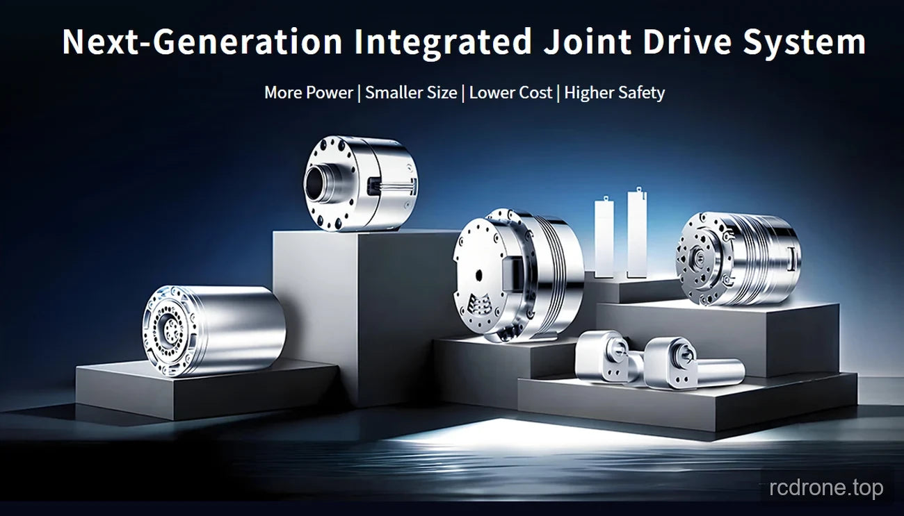 Integrated joint-drive modules displayed on platforms