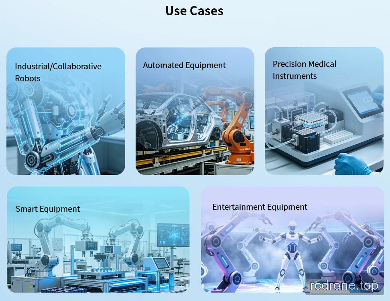 PA43 motor applications in robotics and automated equipment