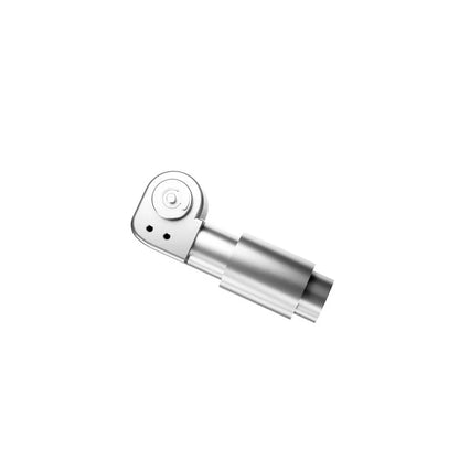 Silver LinkDynamics ZG12 robotic rotary actuator shown diagonally, highlighting the circular output face and stepped cylindrical body.