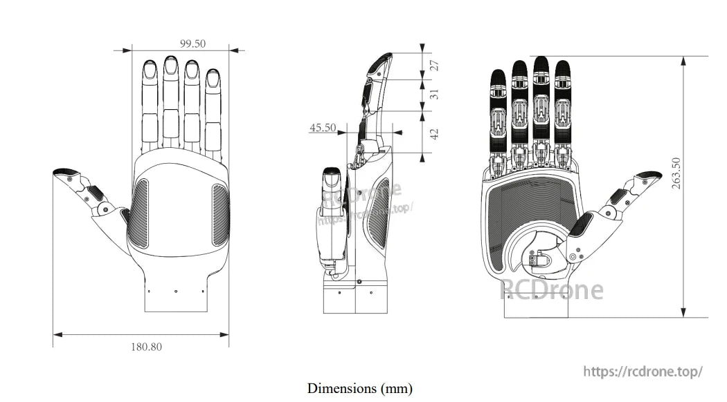 LINKERBOT Linker Hand L20 Robot Hand, The system uses a linkage-driven mechanism with CAN/RS485 control for precision position, speed, and force regulation.