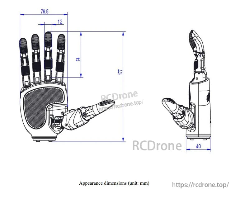 LINKERBOT Linker Hand O6 Robot Hand, Compact and agile design enhances flexibility for precise grasping in tight spaces.