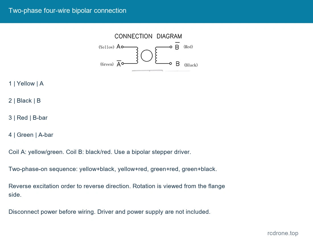 Two-phase four-wire bipolar connection