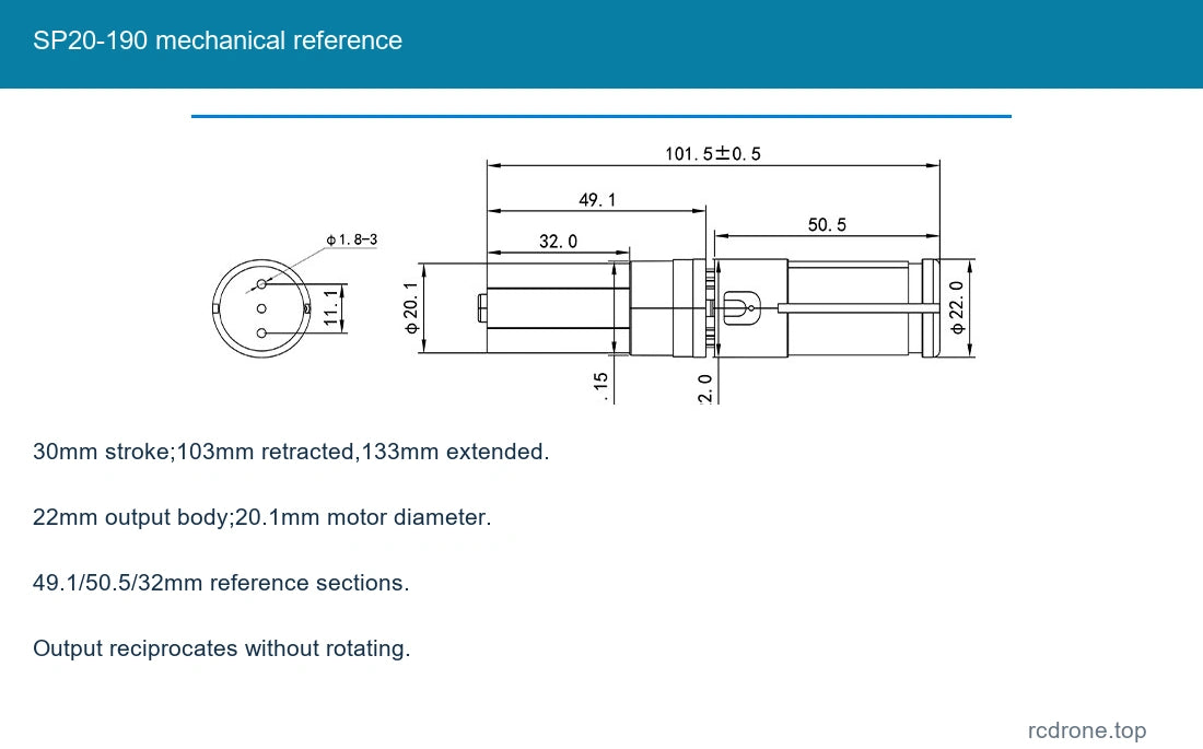 SP20-190 mechanical reference