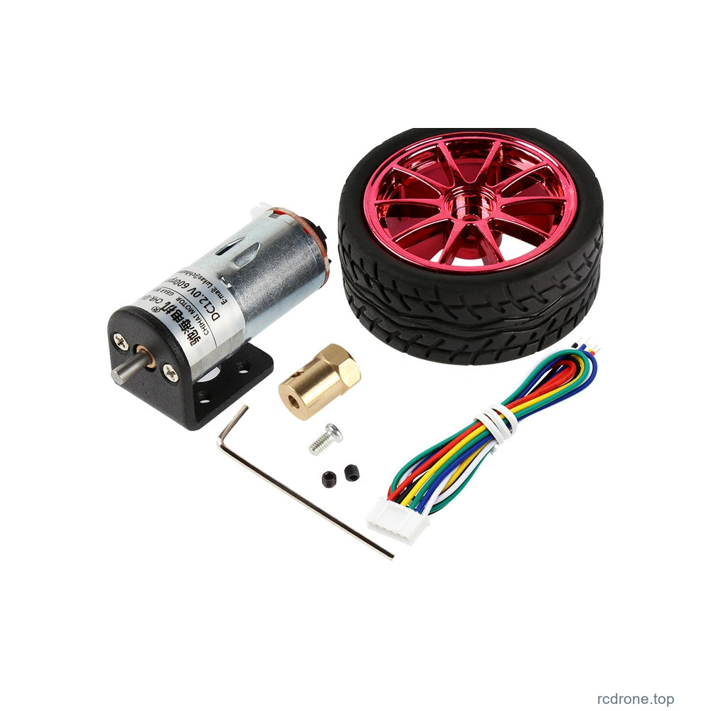 Red road-tread65mm motor wheel kit