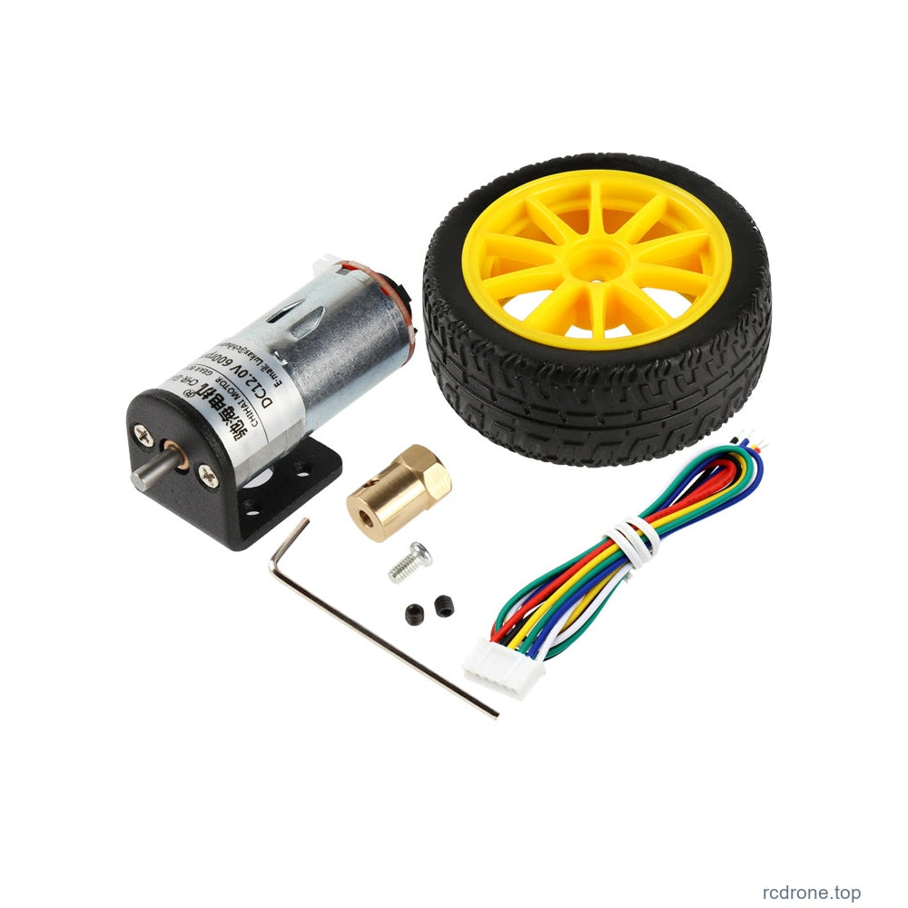 Yellow basic65mm motor wheel kit