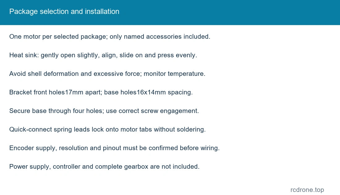 Package selection and installation