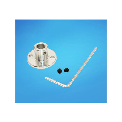 Flange coupling with two set screws and hex key