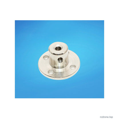 Rigid metal flange coupling front angled view