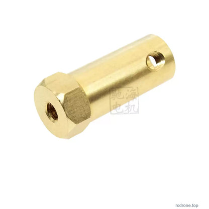 Brass hex coupling physical extended-length view