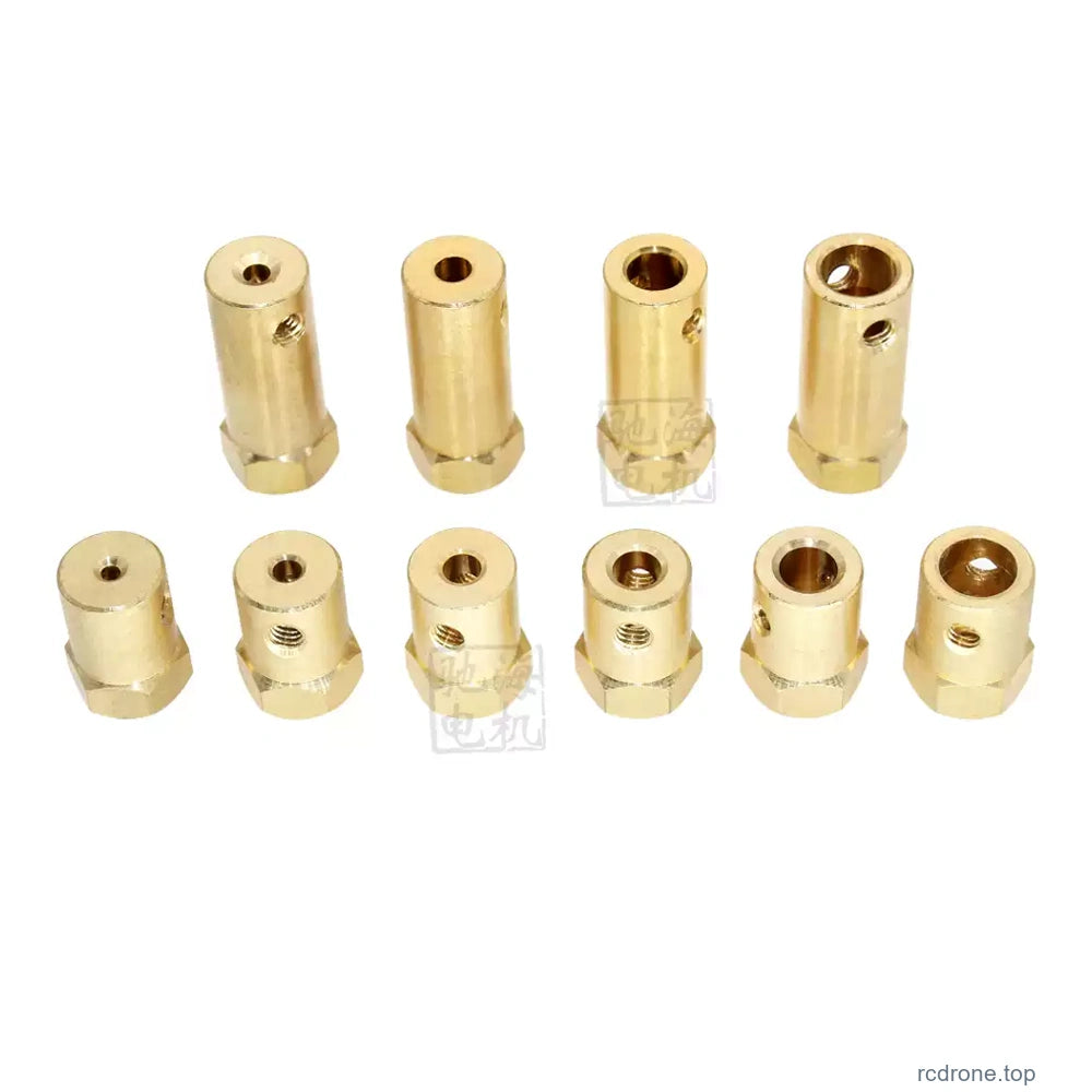 Brass hex coupling physical available-size view