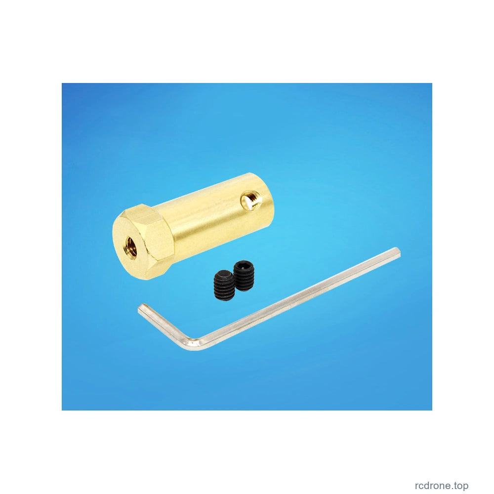 Rigid brass hex adapter physical detail 8