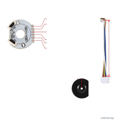Encoder board and matching magnet: F130/F150/F180 / 13 PPR / PH2.0 / 600 mm lead