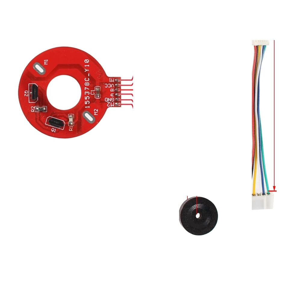 Encoder board and matching magnet: 370 / 13 PPR / PH2.0 / 600 mm lead