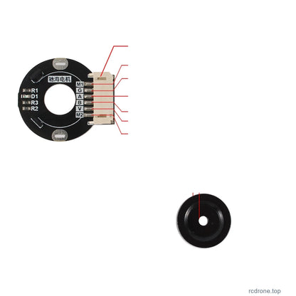 Encoder board and matching magnet: 360/380/390 / 17 PPR / PH2.0 / No separate lead