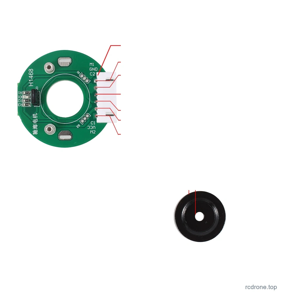 Encoder board and matching magnet: 545/555 / 17 PPR / XH2.54 / No separate lead