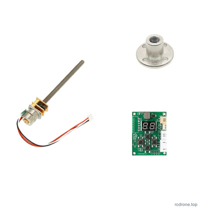 Motor with one flange nut and one open driver board