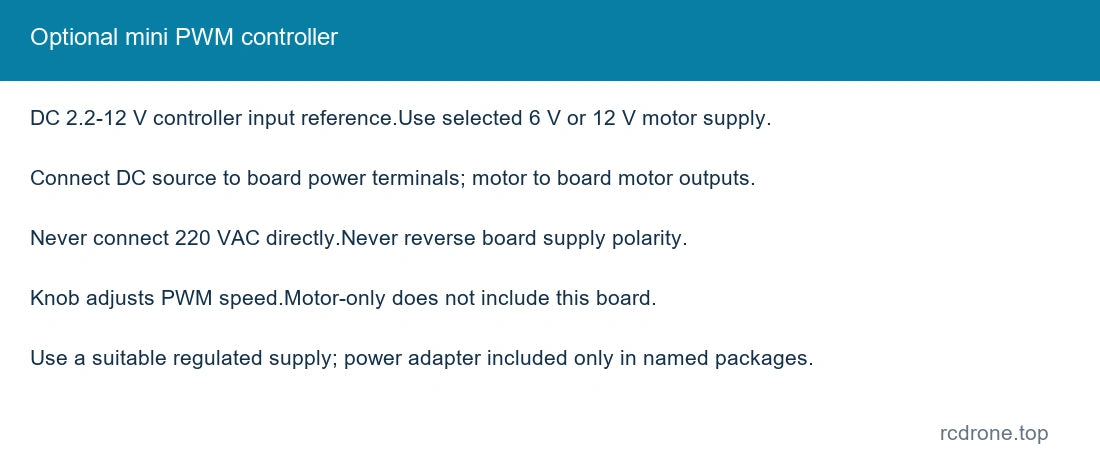 Optional mini PWM controller