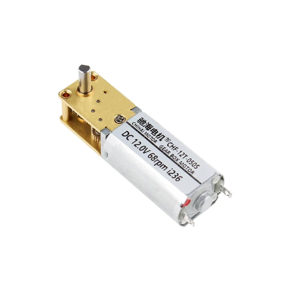 One selected CHF-GW12T-050S worm gear motor;shaft configuration follows the option