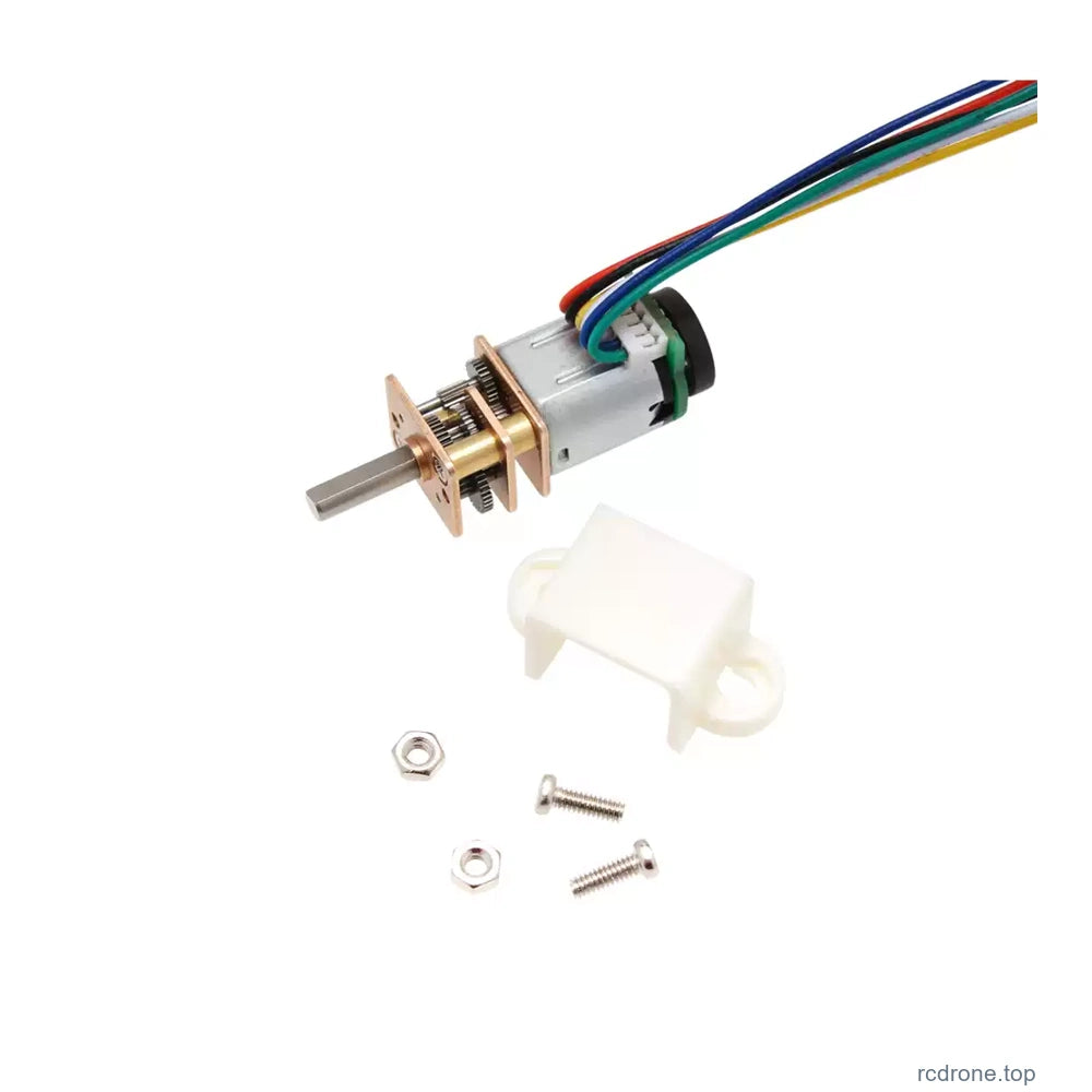 Motor with optional bracket and pictured screws and nuts
