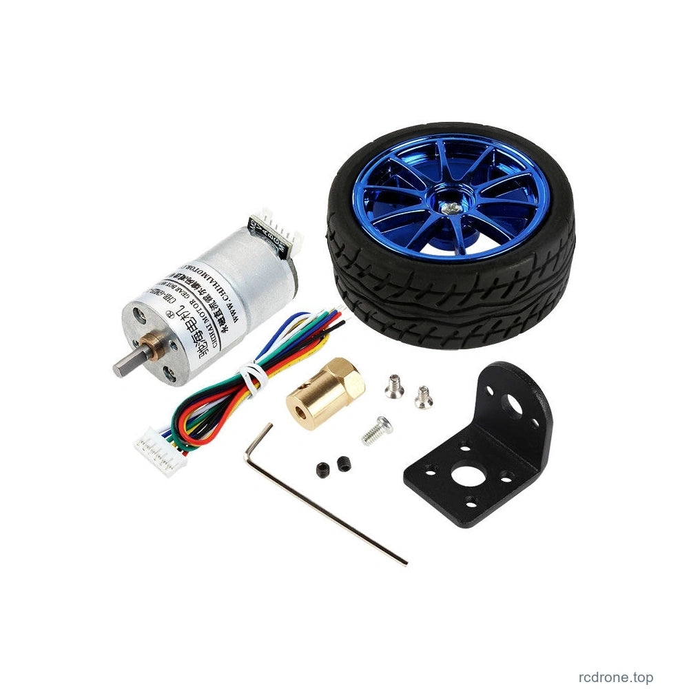 Blue road-tread wheel kit angle