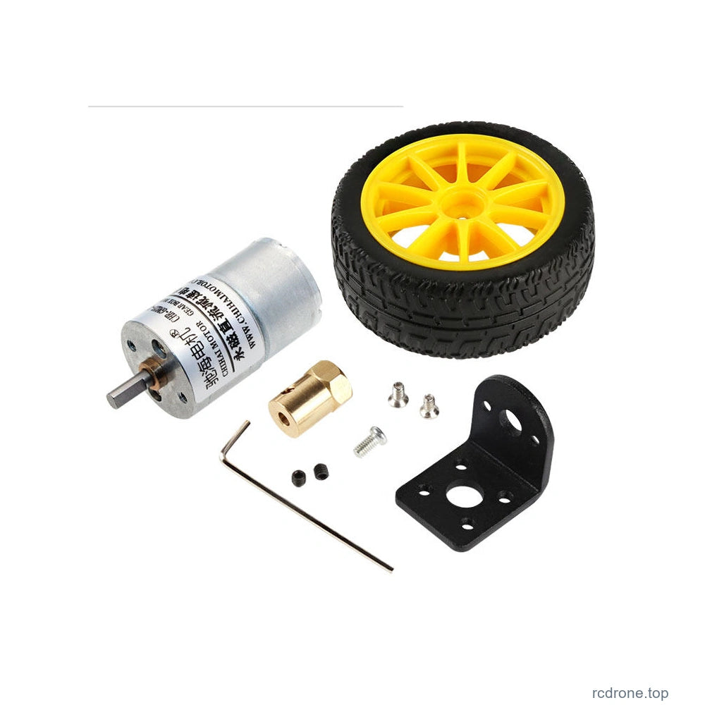 Yellow basic wheel kit angle