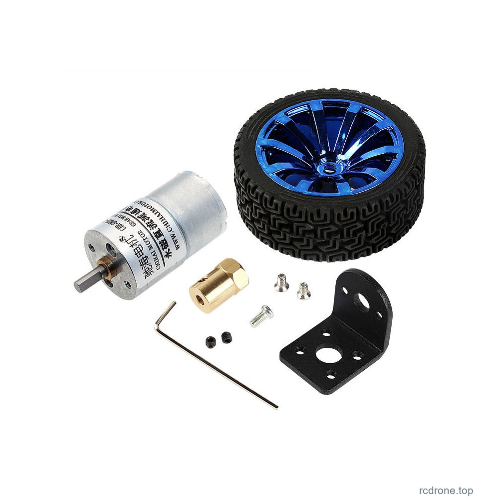 Blue high-grip wheel kit angle