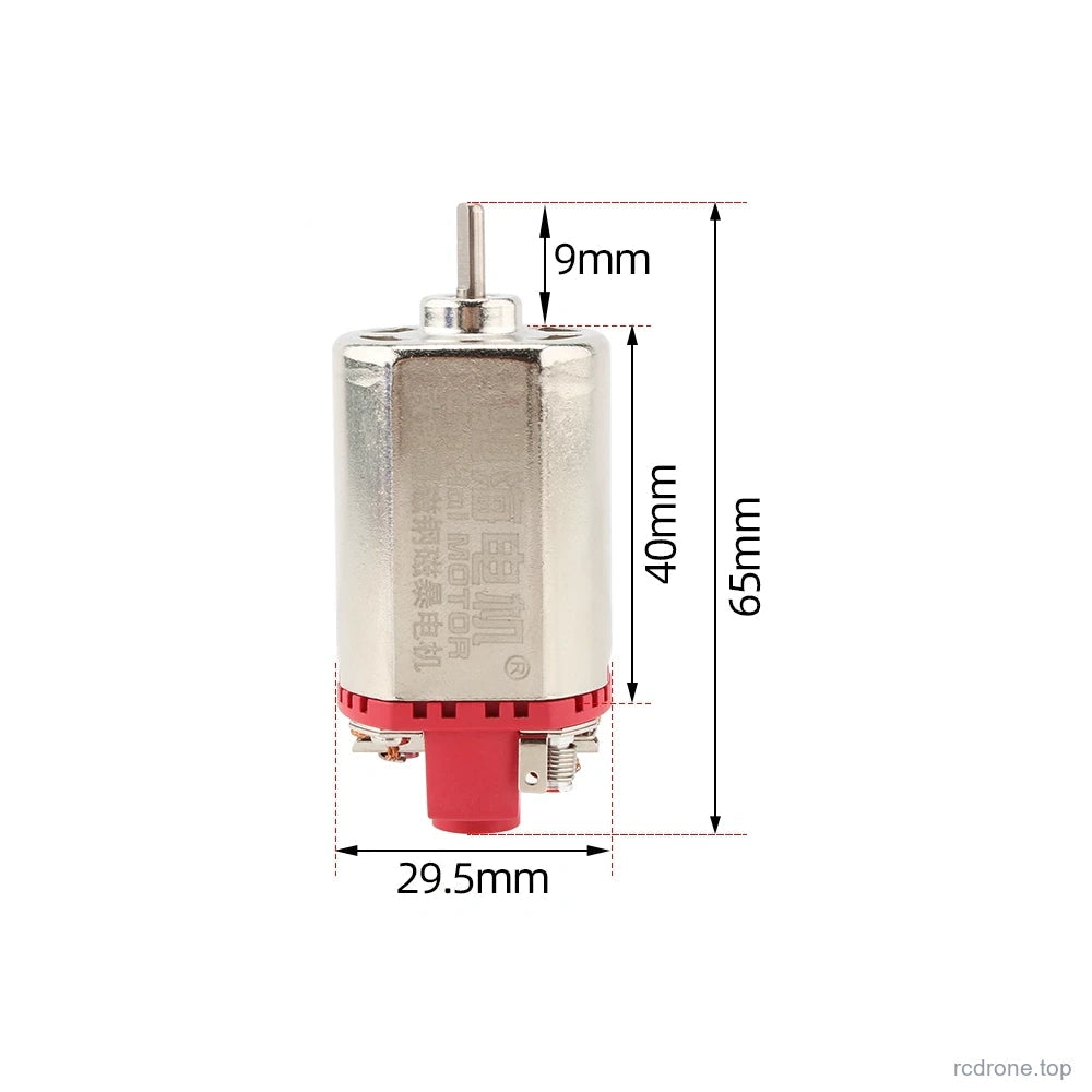 03 Red / Sintered NdFeB / J8 motor and shaft dimensions