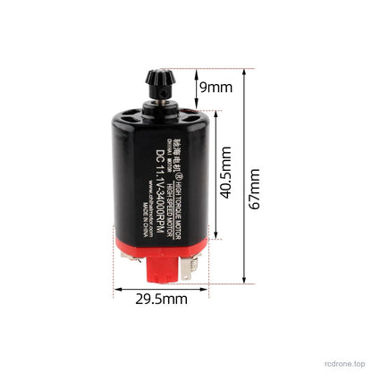 07 NdFeB / Jinming Gen 8 motor and shaft dimensions