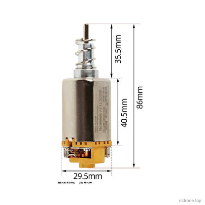 12 Yellow / Wet-Pressed Ferrite / J9 motor and shaft dimensions