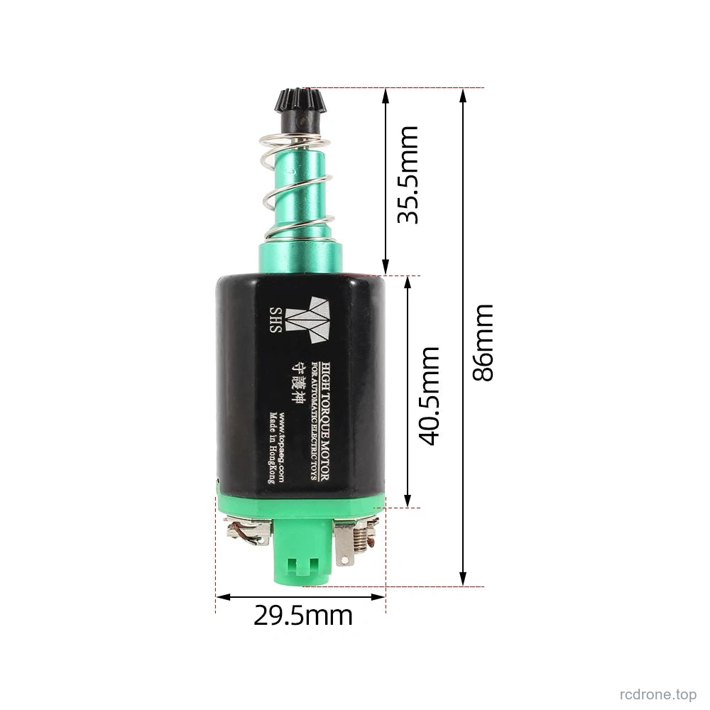 23 SHS Green Demon / Black MIM Pinion / J9 motor and shaft dimensions
