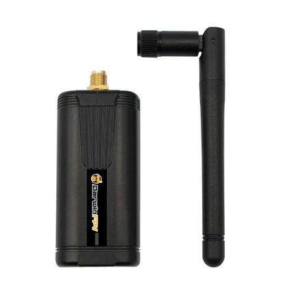 Darwin Vantac ExpressLRS 2.4GHz Lite TX module (CRSF) with detachable antenna, front view