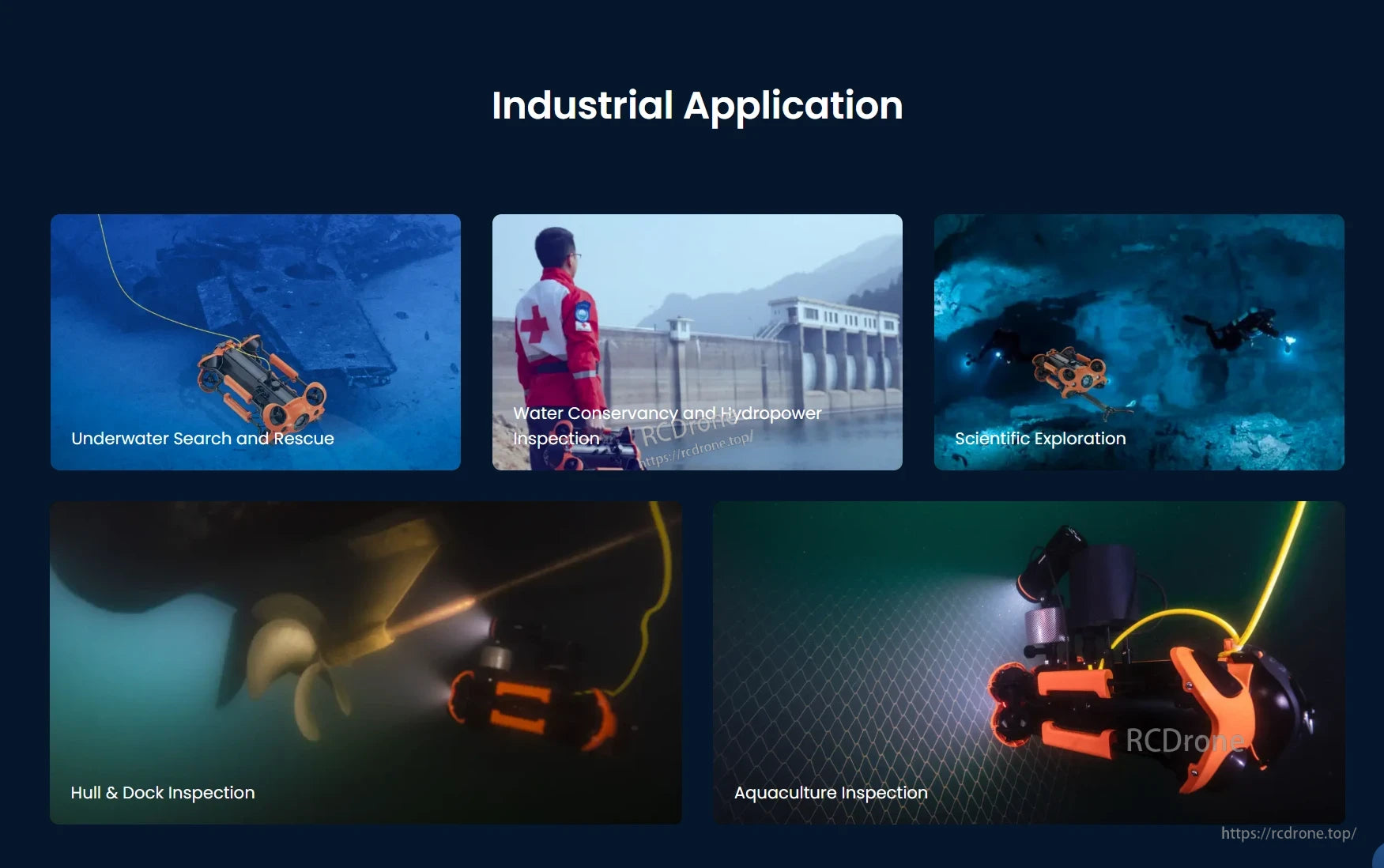 M2 Pro Underwater ROV, Underwater inspections for industrial applications and research purposes only